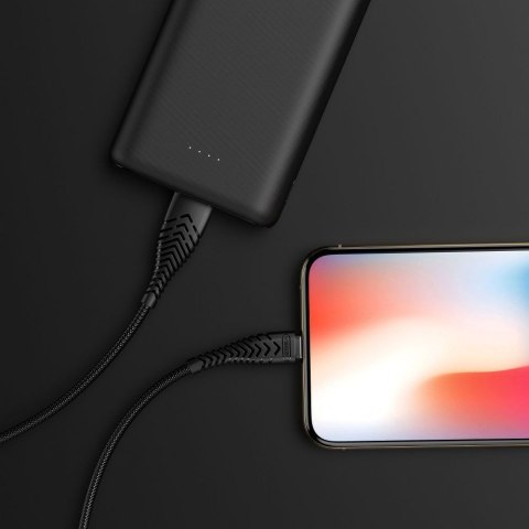 Kabel USB A do Lightning VEGER 2,4A V105 1,2 m czarny