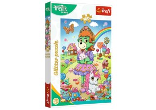 Puzzle - 100 - Rodzina Treflików - Brokatowe Trefliki - Trefl 14833