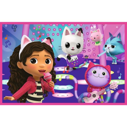 Puzzle - 2x24 - Zabawy z Gabby - Koci Domek Gabi - Trefl 34433