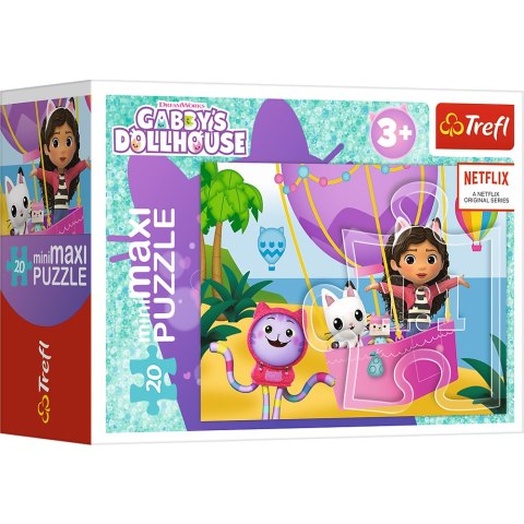 Puzzle - 20 miniMaxi - Kolorowy dzień Gabi - Koci Domek Gabi - Trefl 56041