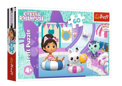Puzzle - 60 - Gabi na basenie - Koci Domek Gabi - Trefl 17393