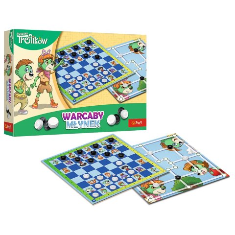 Gra planszowa Warcaby i Młynek Rodzina Treflików Trefl 02658