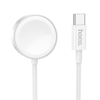 Ładowarka indukcyjna Hoco 2,5W USB C kompatyblina z Apple Watch i Samsung Watch CW59 biała
