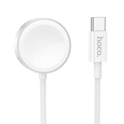 Ładowarka indukcyjna Hoco 2,5W USB C kompatyblina z Apple Watch i Samsung Watch CW59 biała