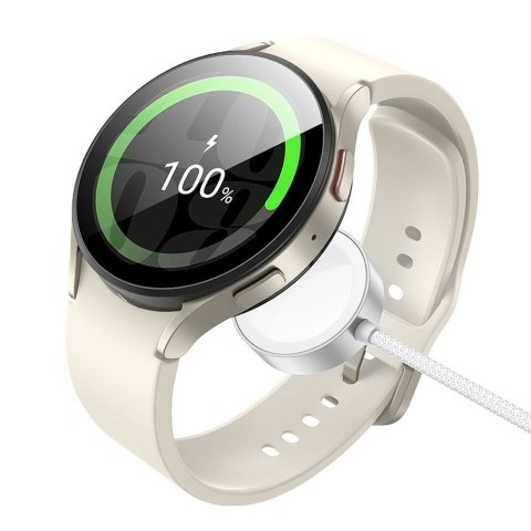 Ładowarka indukcyjna Hoco 2,5W USB C kompatyblina z Apple Watch i Samsung Watch CW59 biała