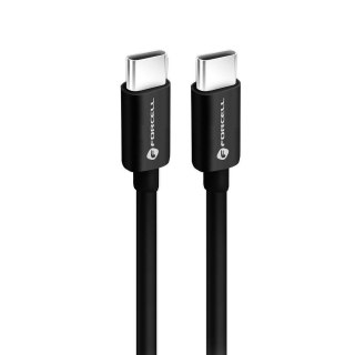 Kabel USB C do USB C Forcell F-Energy QC4.0 PD 3A 60W 1,5 m C338 czarny