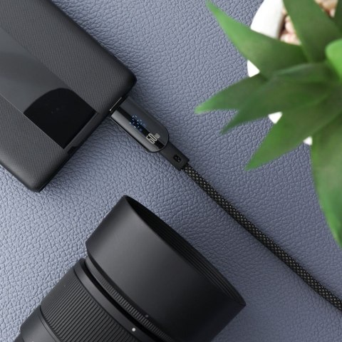 Kabel USB C do USB C Forcell F-Energy QC4.0 PD 5A 100W Digital 1,2 m C277 czarny