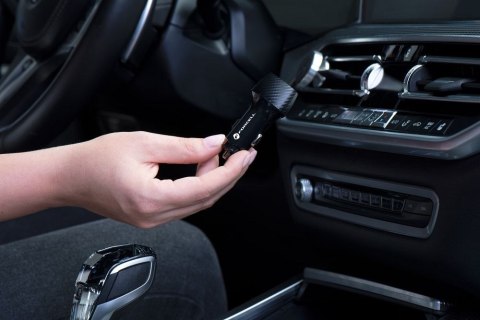 Ładowarka samochodowa Forcell F-Energy Carbon 2 x USB C QC3.0 PD 3A 40W CC50-2C czarna