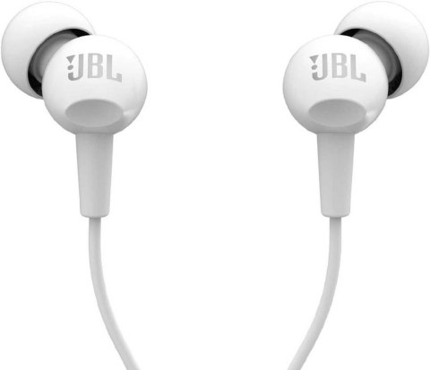 Słuchawki przewodowe douszne Jack 3,5 mm JBL C100Si białe