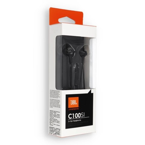 Słuchawki przewodowe douszne Jack 3,5 mm JBL C100Si czarne