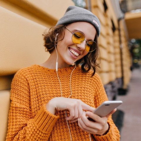 Słuchawki przewodowe douszne Lightning Forcell F-Audio HR-ME25 białe