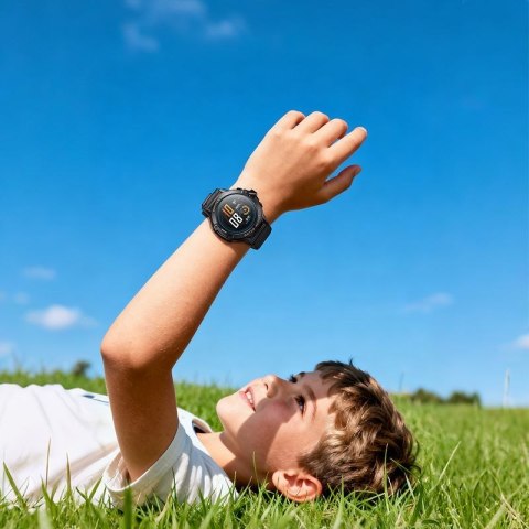 Smartwatch dla dzieci Hoco 1,28" 4G GPS z funkcją rozmowy Y107 czarny