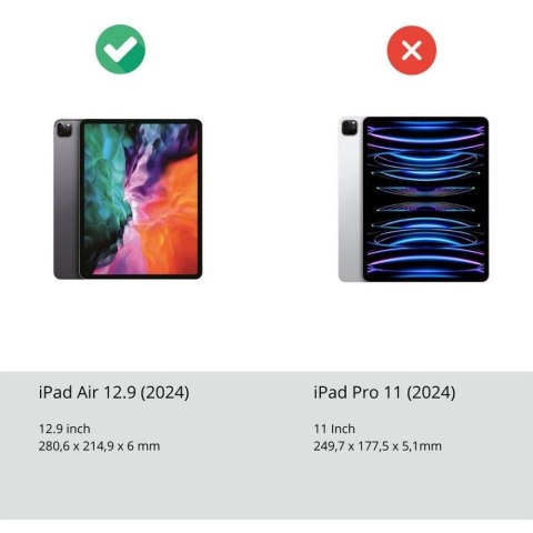 DUX DUCIS etui UNID składane z miejscem na rysik do iPad Air 13 (2024) / Pad Pro 12.9 (2018/2020/2021/2022) czarne