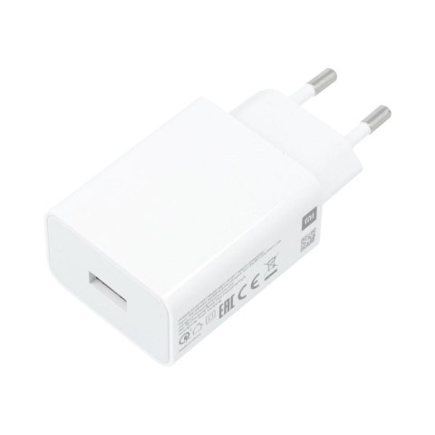 XIAOMI oryginalna ładowarka sieciowa USB A QC3.0 3A 33W MDY-11-EZ biała bulk