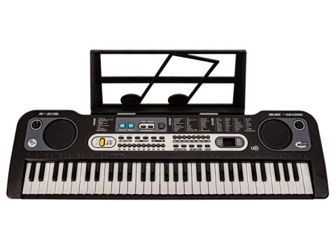 PIANINKO KEYBOARD EDUKACYJNY 61 KLAWISZY ORGANY DLA DZIECI KARAOKE MIKROFON