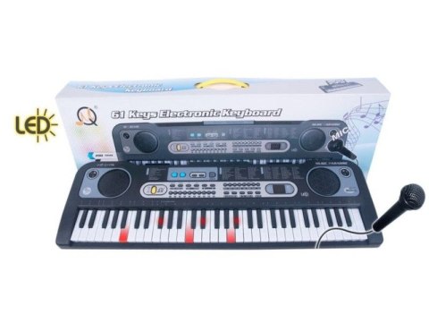 PIANINKO KEYBOARD EDUKACYJNY 61 KLAWISZY ORGANY DLA DZIECI KARAOKE MIKROFON