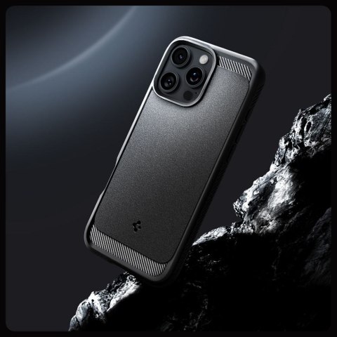 SPIGEN futerał RUGGED ARMOR MAG kompatybilny z MagSafe do IPHONE 16 Pro matte black