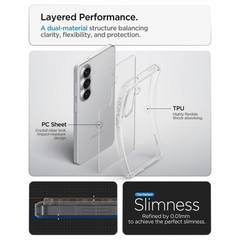 SPIGEN futerał ULTRA HYBRID do SAMSUNG S26 crystal clear