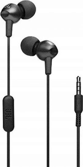 Słuchawki przewodowe douszne Jack 3,5 mm JBL C200Si czarne