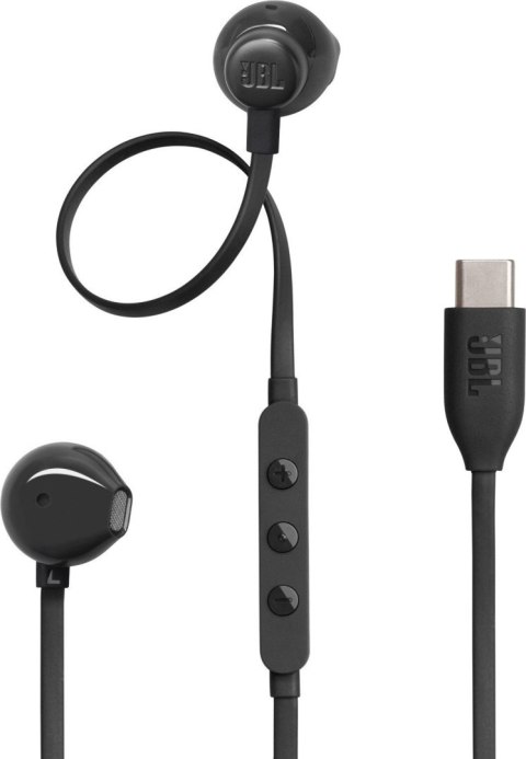 Słuchawki przewodowe douszne USB C JBL 305C czarne