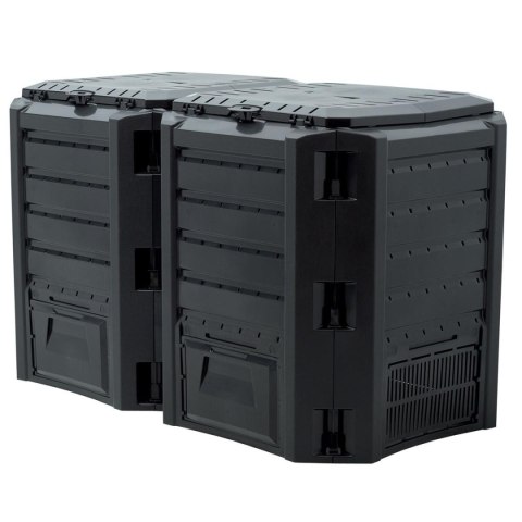 KOMPOSTOWNIK OGRODOWY EKOBAT SEGMENTOWY MODULE COMPOGREEN CZARNY 800L