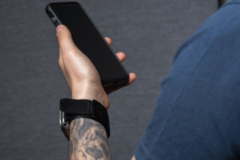 Pasek do Apple Watch Forcell F-Design FA05 rzep nylon 42 / 44 / 45 / 49 mm czarny