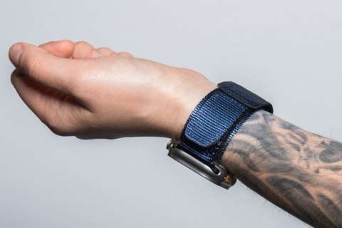 Pasek do Apple Watch Forcell F-Design FA05 rzep nylon 42 / 44 / 45 / 49 mm niebieski