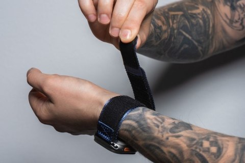 Pasek do Apple Watch Forcell F-Design FA05 rzep nylon 42 / 44 / 45 / 49 mm niebieski