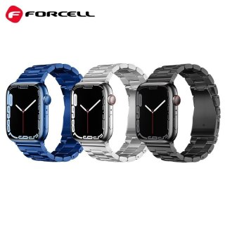 Pasek do Apple Watch Forcell F-Design FA10 zatrzask stal 42 / 44 / 45 / 49 mm niebieski