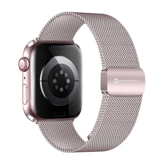 Pasek do Apple Watch Forcell F-Design FA14 magnetyczny stal 38 / 40 / 41 mm różowy