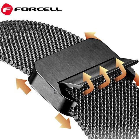 Pasek do Apple Watch Forcell F-Design FA14 magnetyczny stal 38 / 40 / 41 mm różowy