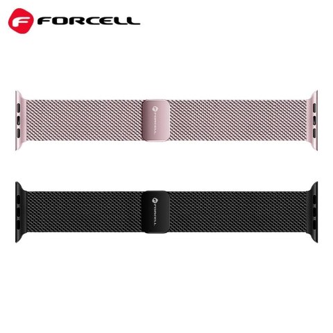 Pasek do Apple Watch Forcell F-Design FA14 magnetyczny stal 38 / 40 / 41 mm różowy