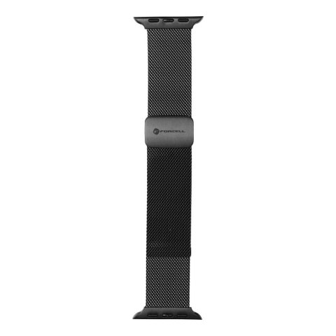 Pasek do Apple Watch Forcell F-Design FA14 magnetyczny stal 42 / 44 / 45 / 49 mm czarny