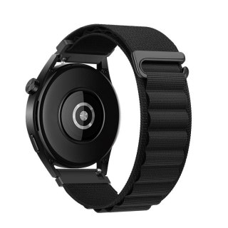 Pasek do Samsung Galaxy Watch Forcell F-Design FS05 sprzączka włókno poliestrowe 20 mm czarny