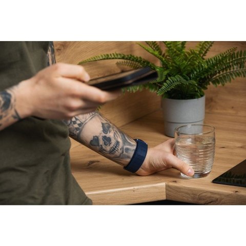 Pasek do Samsung Galaxy Watch Forcell F-Design FS05 sprzączka włókno poliestrowe 20 mm czarny