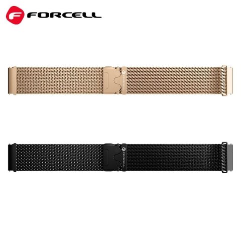 Pasek do Samsung Galaxy Watch Forcell F-Design FS10 magnetyczny stal 22 mm czarny