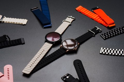 Pasek do Samsung Galaxy Watch Forcell Forcell F-Design FS01 dziurki silikon 22 mm czarny