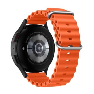 Pasek do Samsung Galaxy Watch Forcell Forcell F-Design FS01 dziurki silikon 22 mm pomarańczowy
