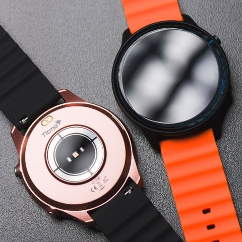 Pasek do Samsung Galaxy Watch Forcell Forcell F-Design FS01 dziurki silikon 22 mm pomarańczowy