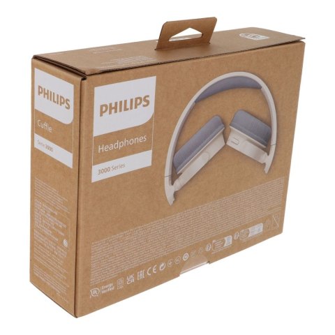 Słuchawki bezprzewodowe nauszne Philips TAH3209BG/00 beżowe