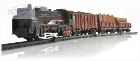 Realistyczna Kolejka Rail King - Parowóz + 3 Wagony