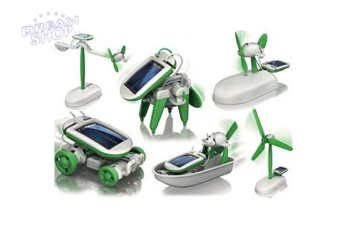 Zabawka Solarna Roboty 6w1 Edukacyjny Zestaw Zabawka Solarna Roboty 6w1 Edukacyjny Zestaw