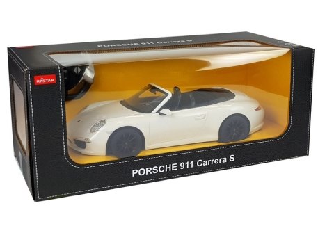 Auto Porsche 911 Carrera S Samochód Zdalnie Sterowane RC Rastar Białe 1:12