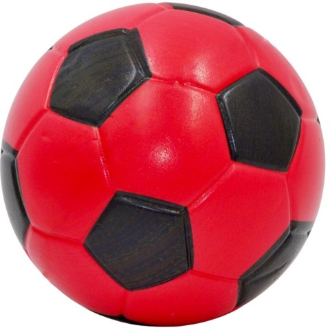 PIŁKA PIANKOWA PU 15CM CZERWONO CZARNA ENERO