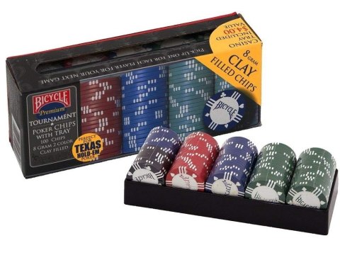 Poker 100 żetonów 8g BICYCLE
