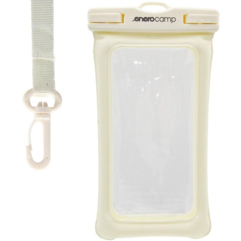 WODOODPORNE ETUI POKROWIEC NA TELEFON 12X22CM TPU PŁYWAJĄCE ENERO CAMP KREMOWE