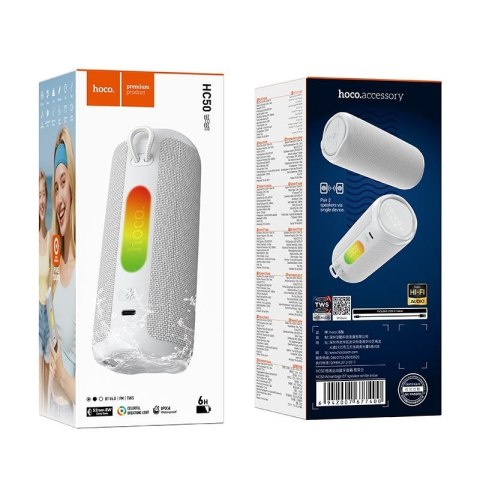 Głośnik bezprzewodowy 8W 4h Hoco HC50 biały