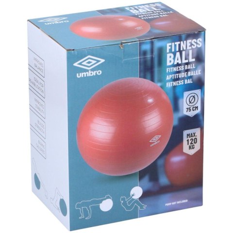 PIŁKA FITNESS 75CM RED UMBRO