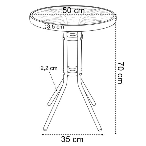 Zestaw mebli ogrodowych FLORA