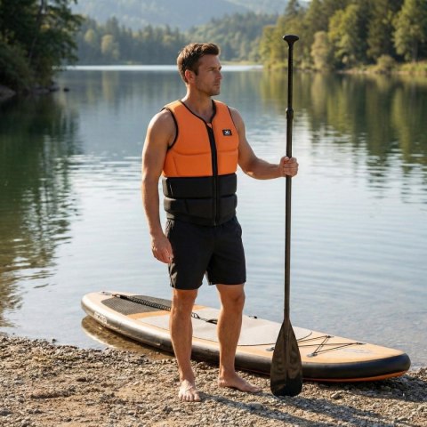 KAMIZELKA NEOPRENOWA ASEKURACYJNA SUP XQMAX R.L ORANGE/ BLACK